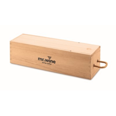 Caja de vino de madera para publicidad